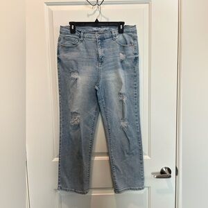 Wallflower INSTAVINTAGE FEARLESS CURVY SUPER HIGH-RISE STRAIGHT JEANS Size 13